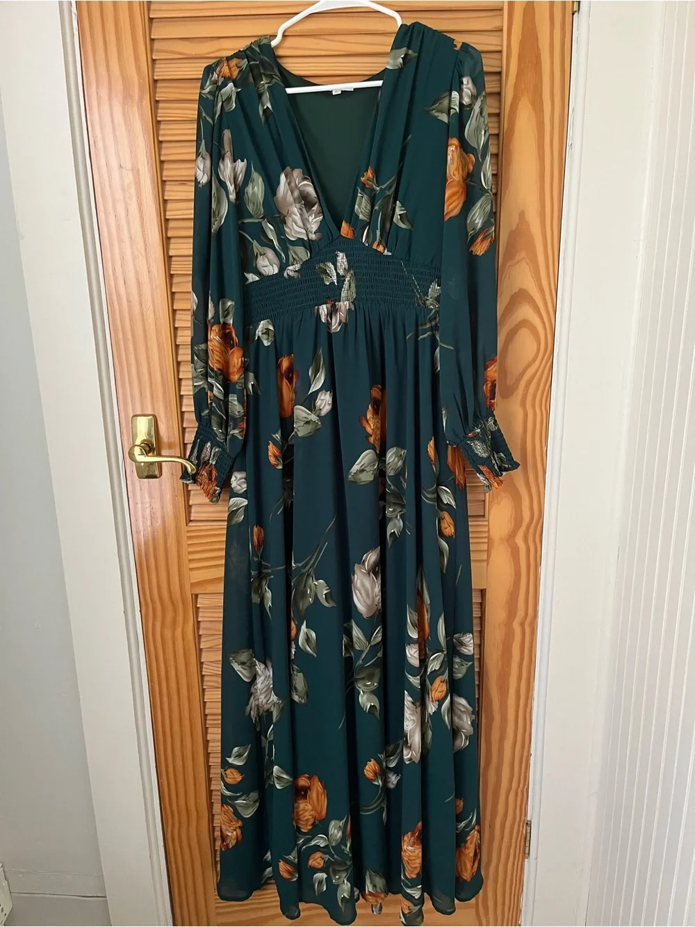 Baltic Born - Olivia Maxi Dress - Deep Topaz Floral XL - Picture 1 of 2